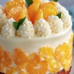 Orange Cream Layer Cake First Image