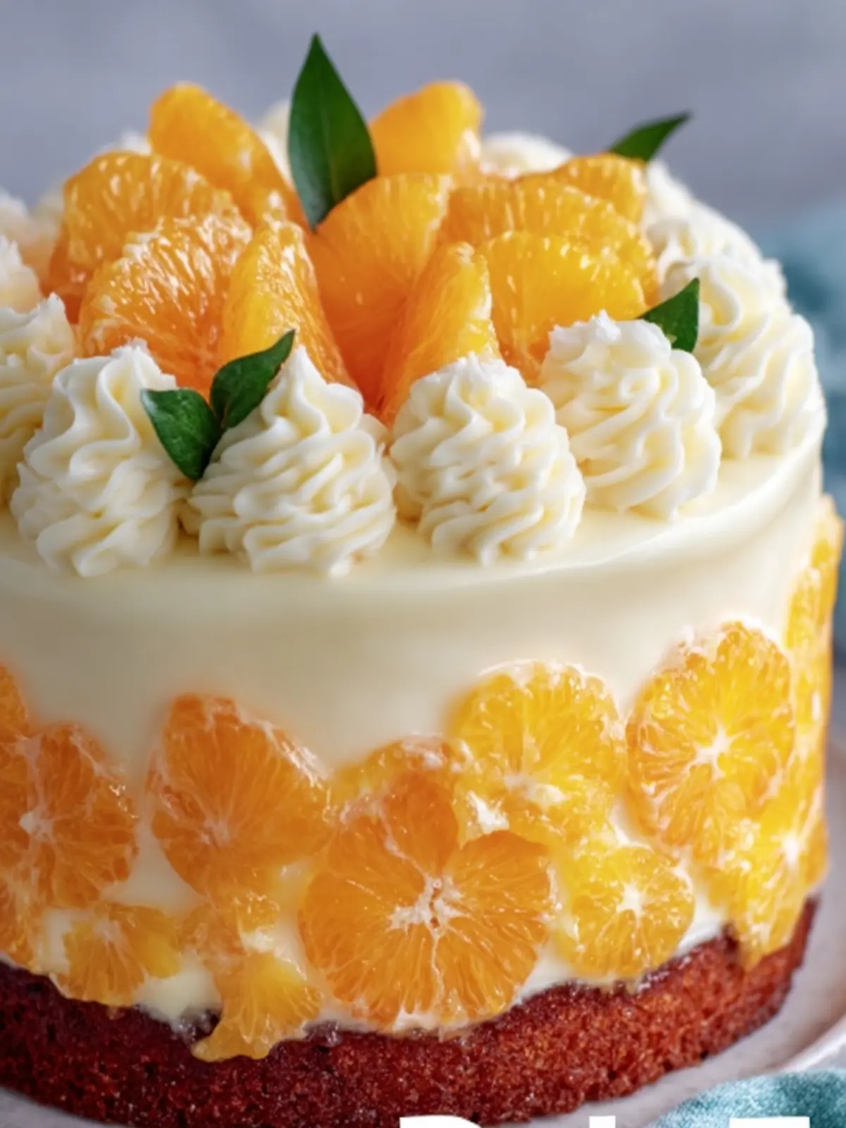 Orange Cream Layer Cake First Image