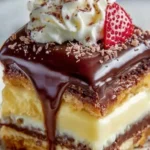 Rich Chocolate Custard Slice First Image