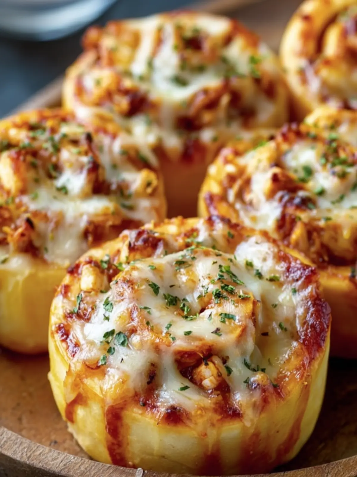 Cheesy Barbecue Chicken Pinwheels First Image