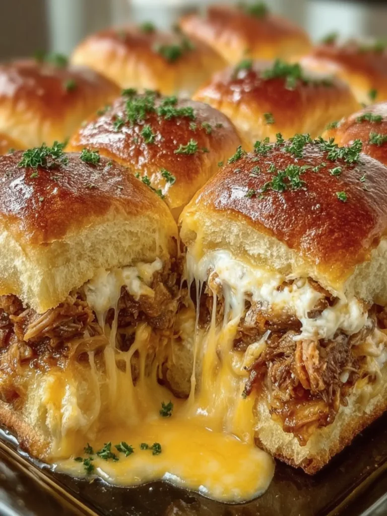 Pulled Pork Cheesy Sliders First Image
