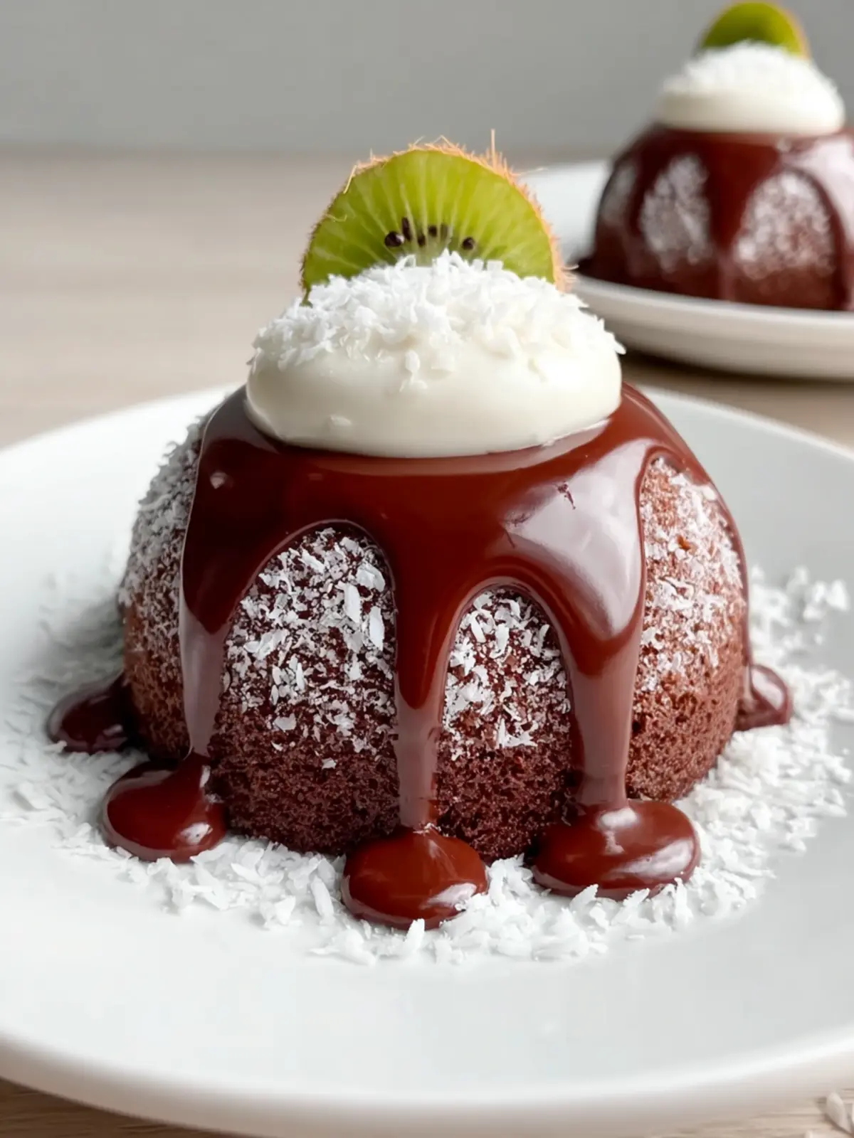 Coconut Dome with Chocolate First Image