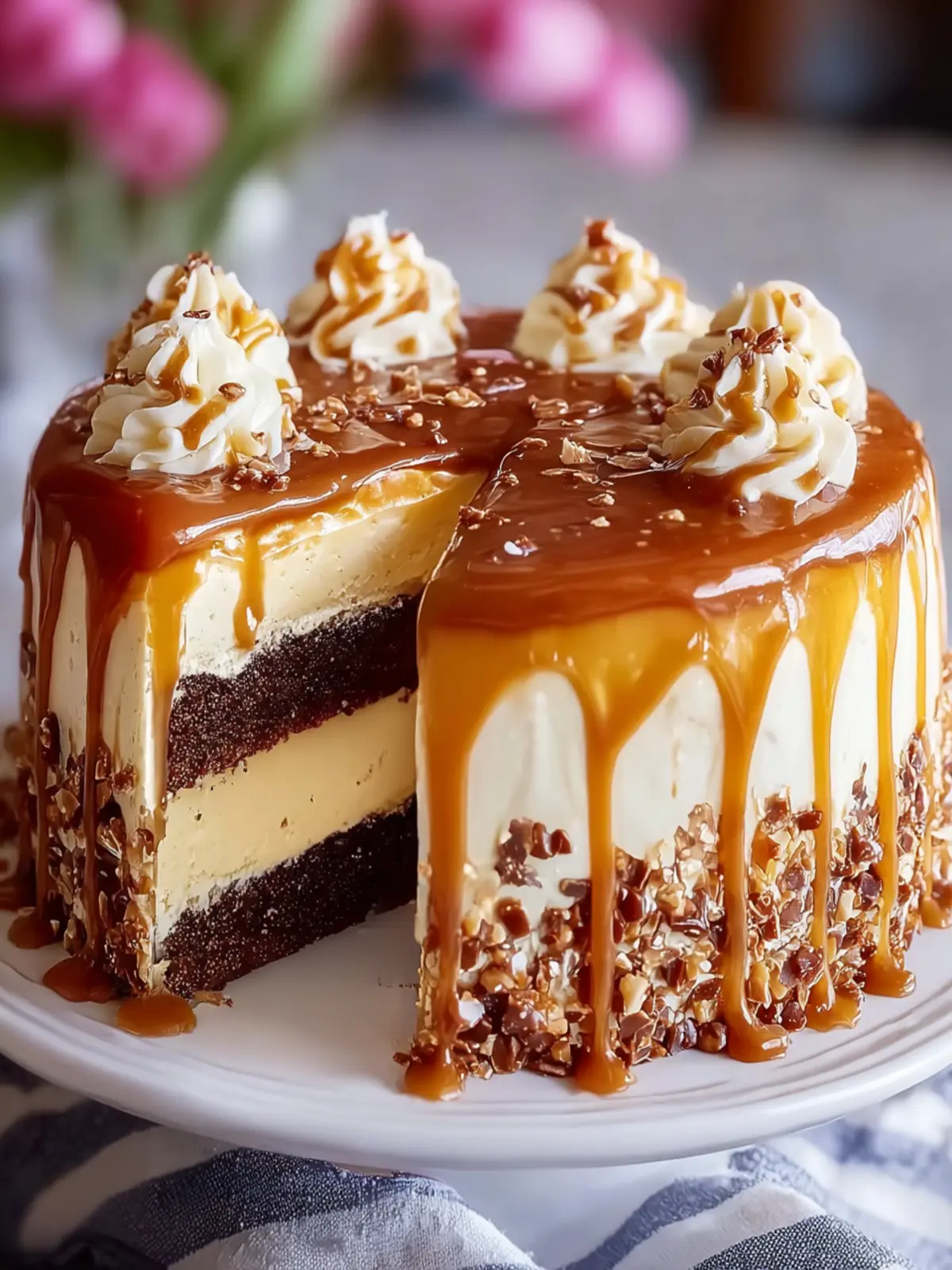 Chocolate Caramel Toffee Crunch Cake: Indulge Your Sweet Tooth