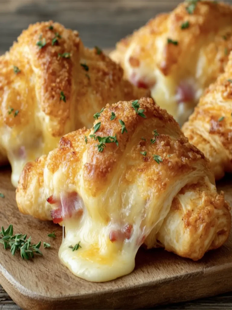 Gourmet Ham and Cheese Croissants First Image