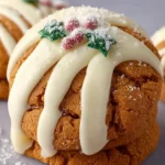 White Chocolate Dipped Molasses Cookies First Image