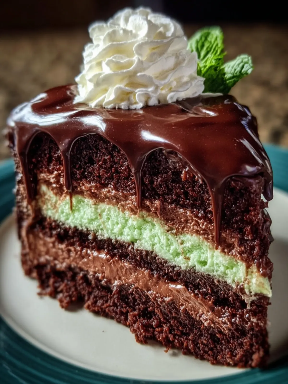 Mint Chocolate Layer Cake First Image