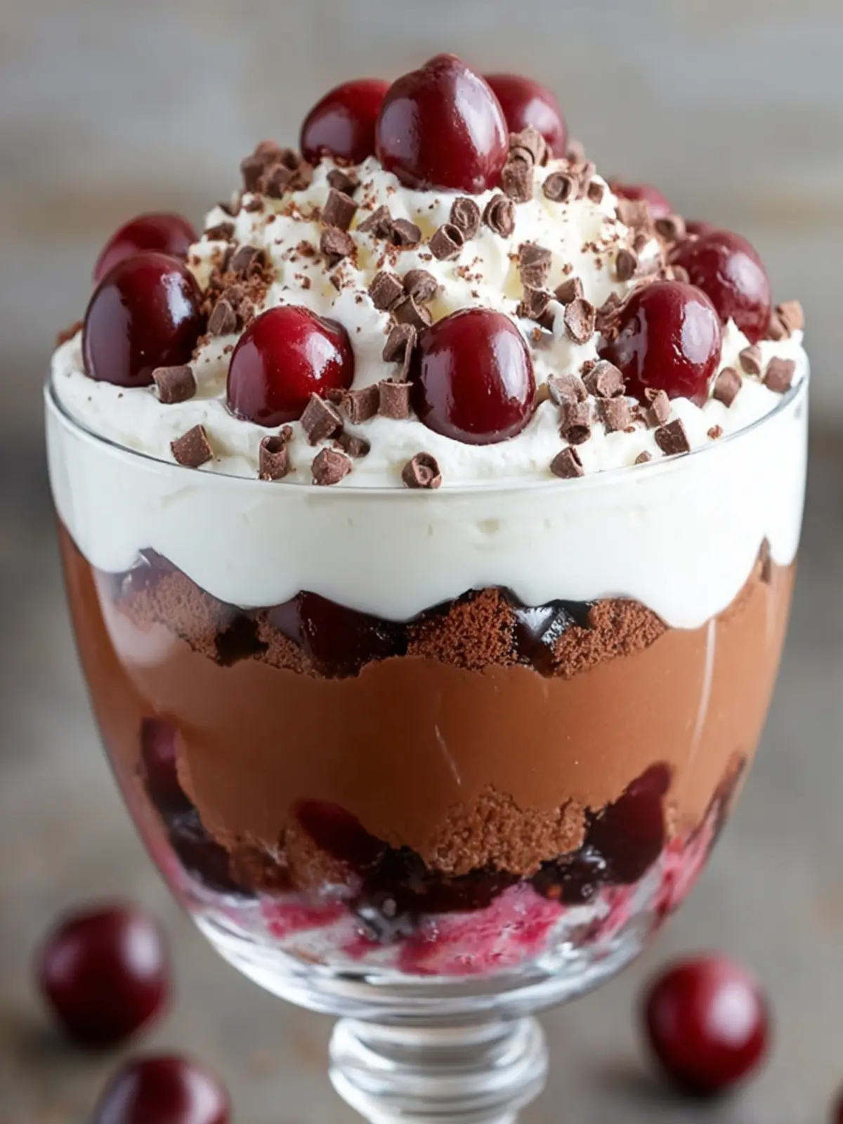 Decadent Chocolate Cherry Trifle First Image