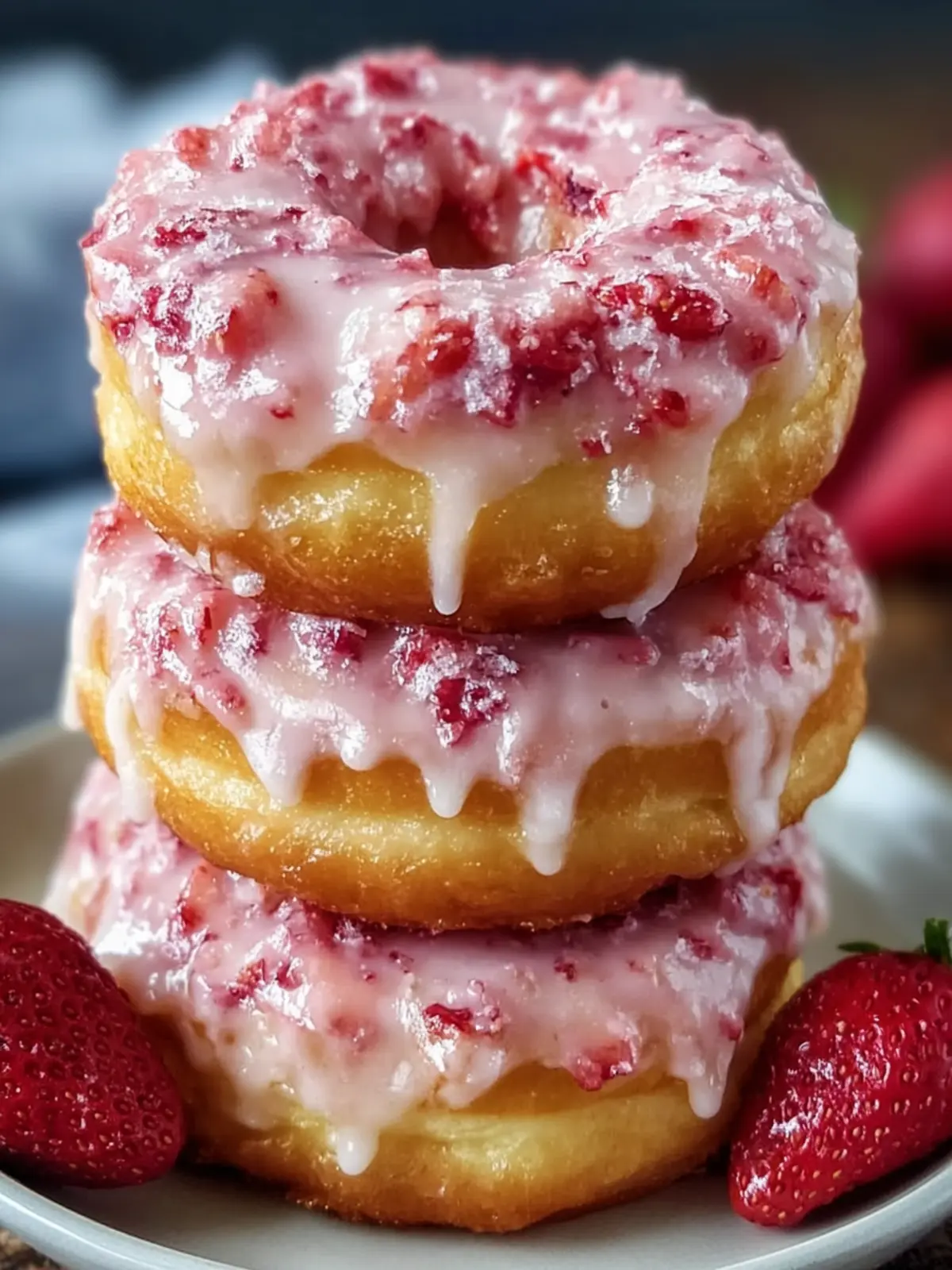 Strawberry Glazed Donut Stack First Image