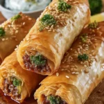 Crispy Beef Filo Pastry Rolls First Image