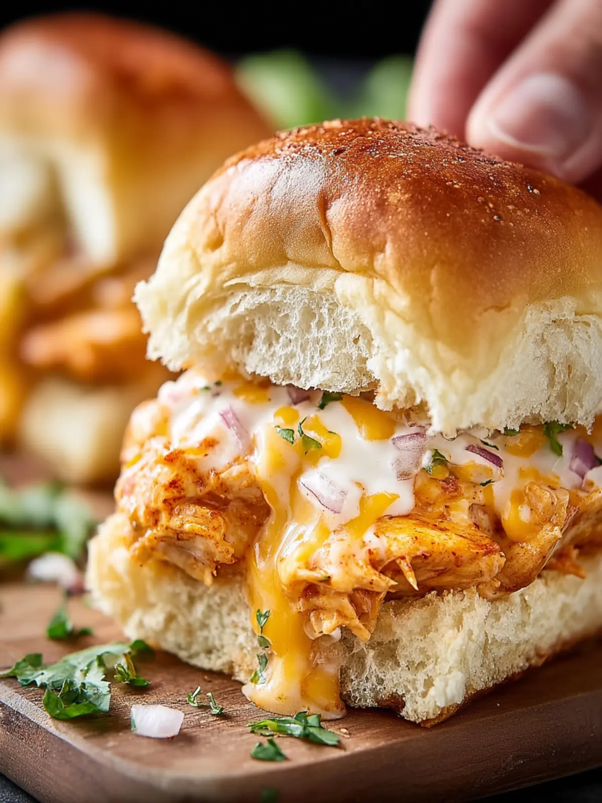 Easy Buffalo Chicken Sliders First Image