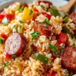 Easy One Pot Smoked Sausage & Rice Dinner Delight First Image