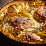 One Pan Chicken and Potatoes Dauphinoise First Image