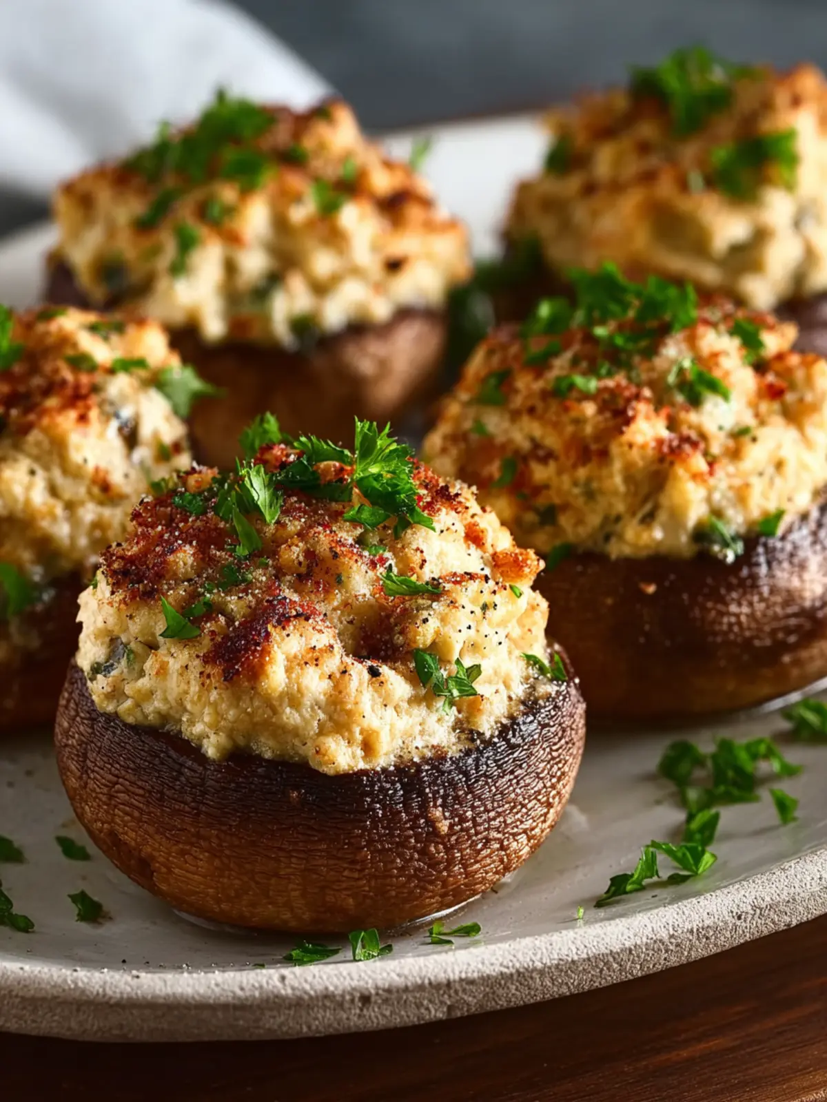 Stuffed Mushrooms Recipe First Image