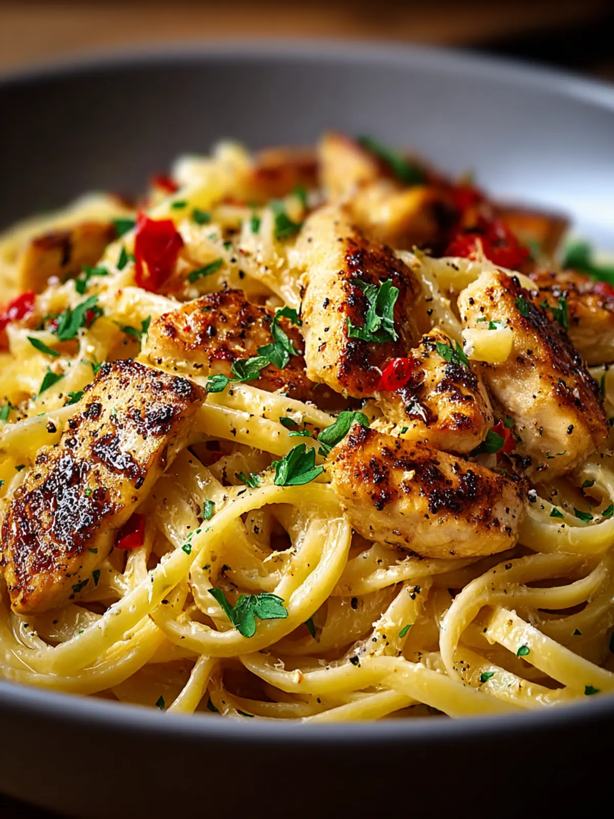Irresistible Honey Pepper Pasta with Chicken Recipe First Image