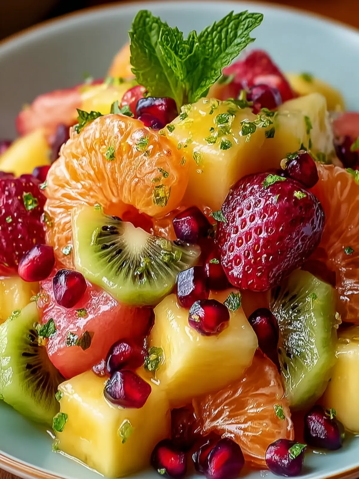 Tropical Fruit Salad with Citrus Zest for a Refreshing Twist First Image