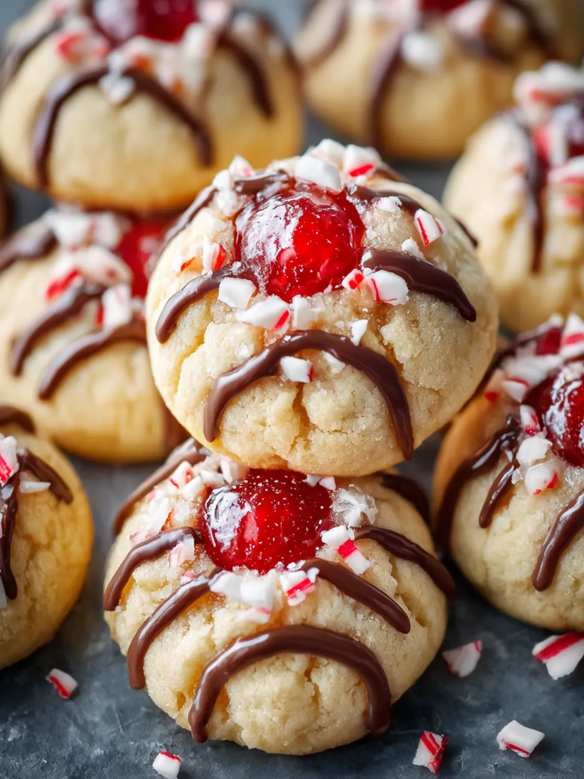 Candy Cane Kiss Cookies First Image