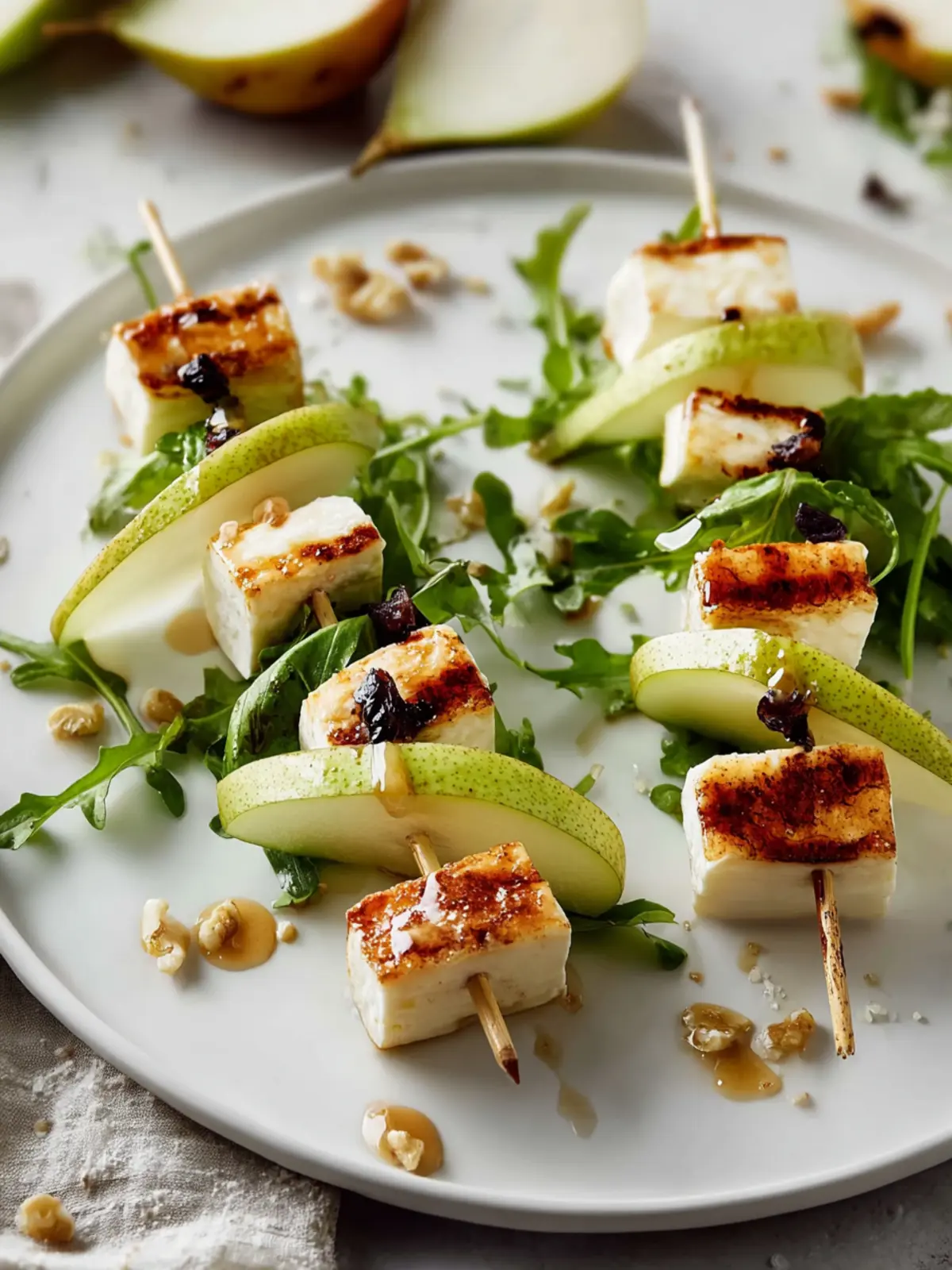 Pear & Brie Cheese Salad Skewers: Elegant Bites for Any Party First Image