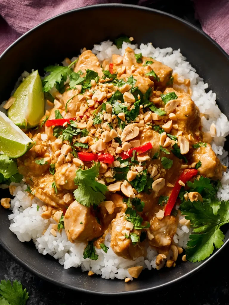Crockpot Thai Peanut Chicken First Image