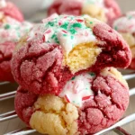 Irresistible Peppermint Red Velvet Crinkle Cookies Recipe First Image