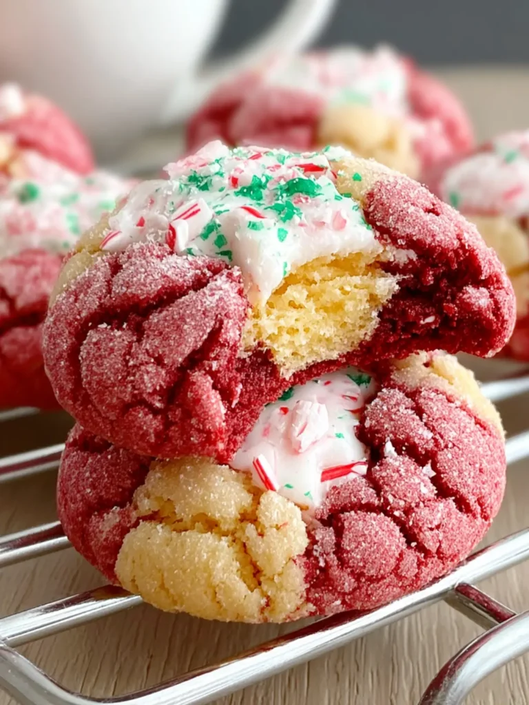 Irresistible Peppermint Red Velvet Crinkle Cookies Recipe First Image