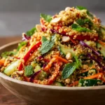 Crunchy Thai Quinoa Salad with Peanut Dressing First Image