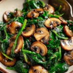Sautéed Spinach and Mushrooms Recipe First Image