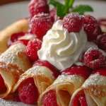 Delicious Raspberry Vanilla Cream Crepes You’ll Love to Make First Image