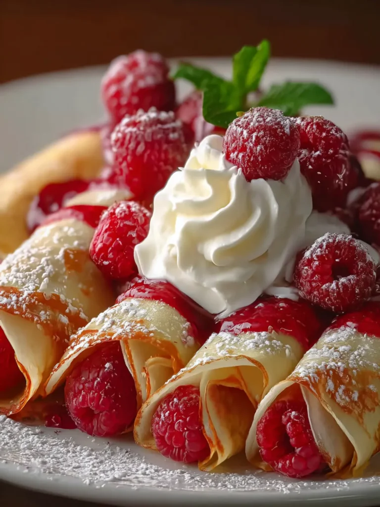 Delicious Raspberry Vanilla Cream Crepes You’ll Love to Make First Image