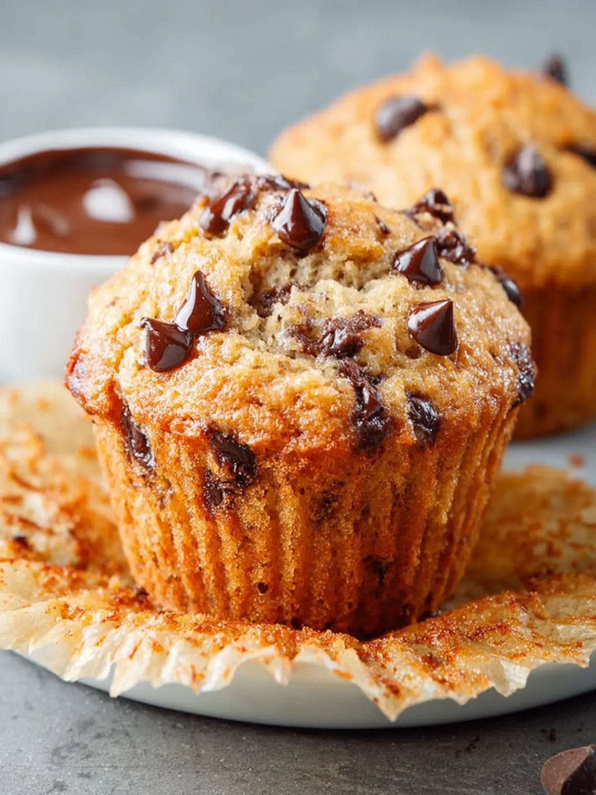 Banana Chocolate Chip Muffins First Image