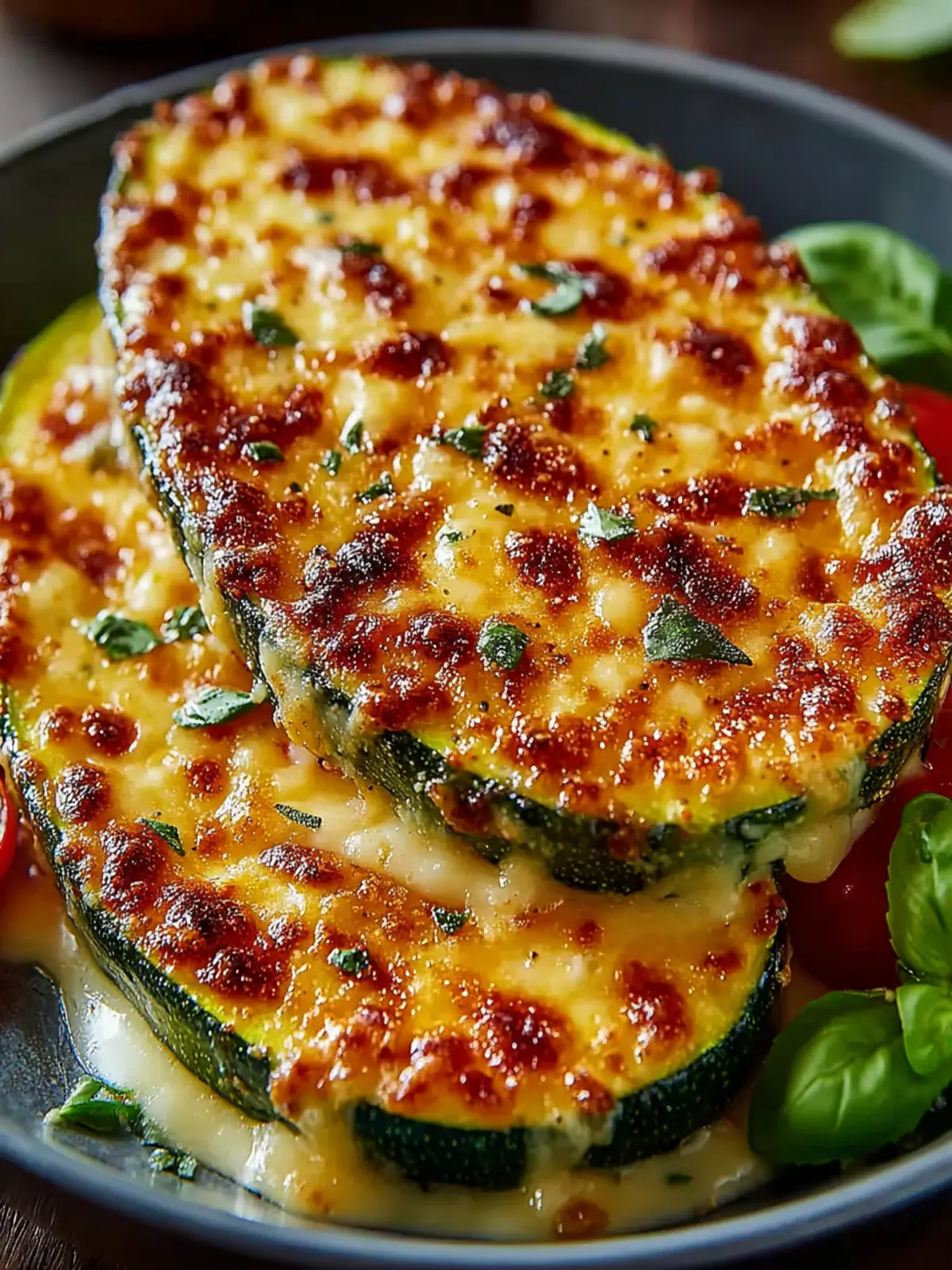 Irresistibly Cheesy Garlic Zucchini Steaks in 35 Minutes First Image