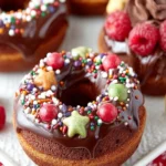 Chocolate Gingerbread Baked Doughnuts First Image