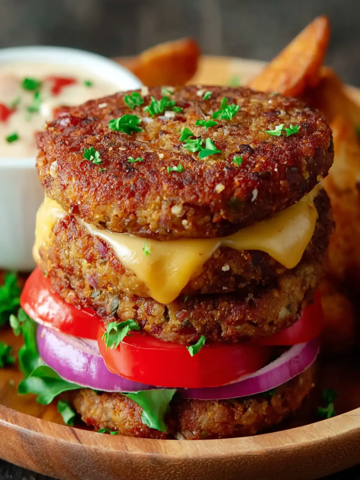 Easy 6-Ingredient Lentil Burgers First Image