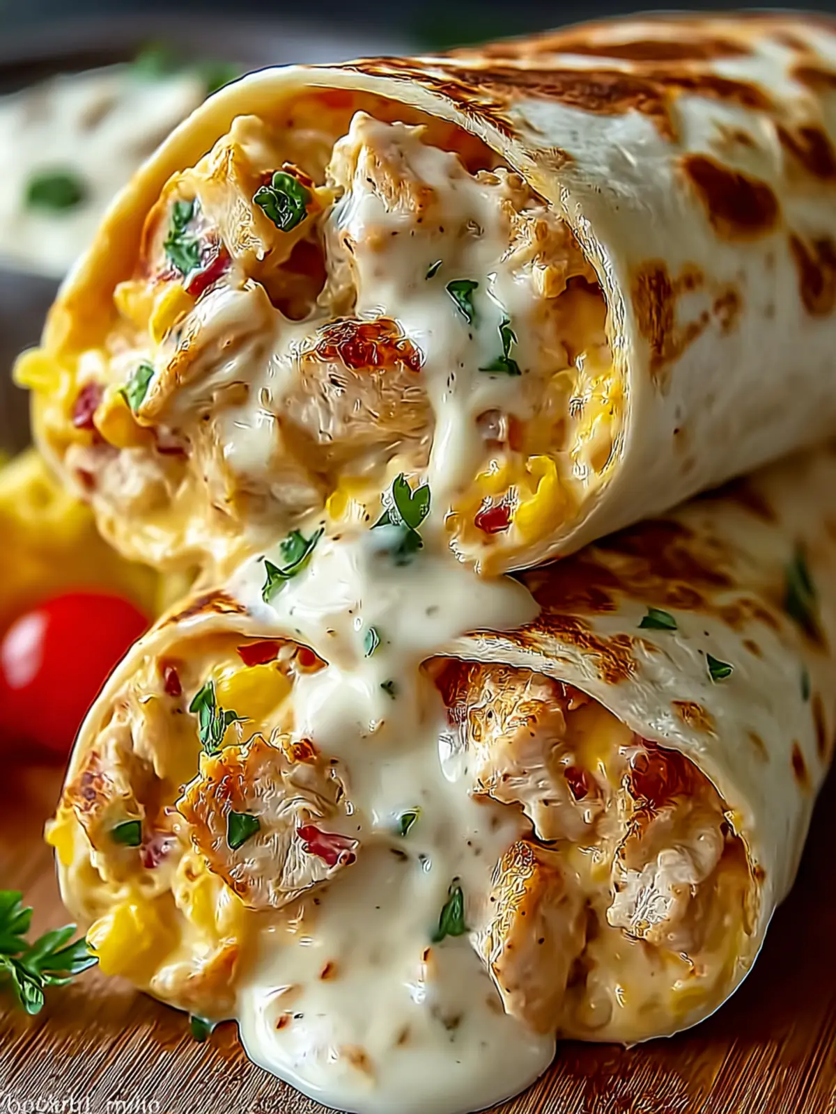 Quick Cheesy Chicken Wraps for a Satisfying Weeknight Dinner First Image