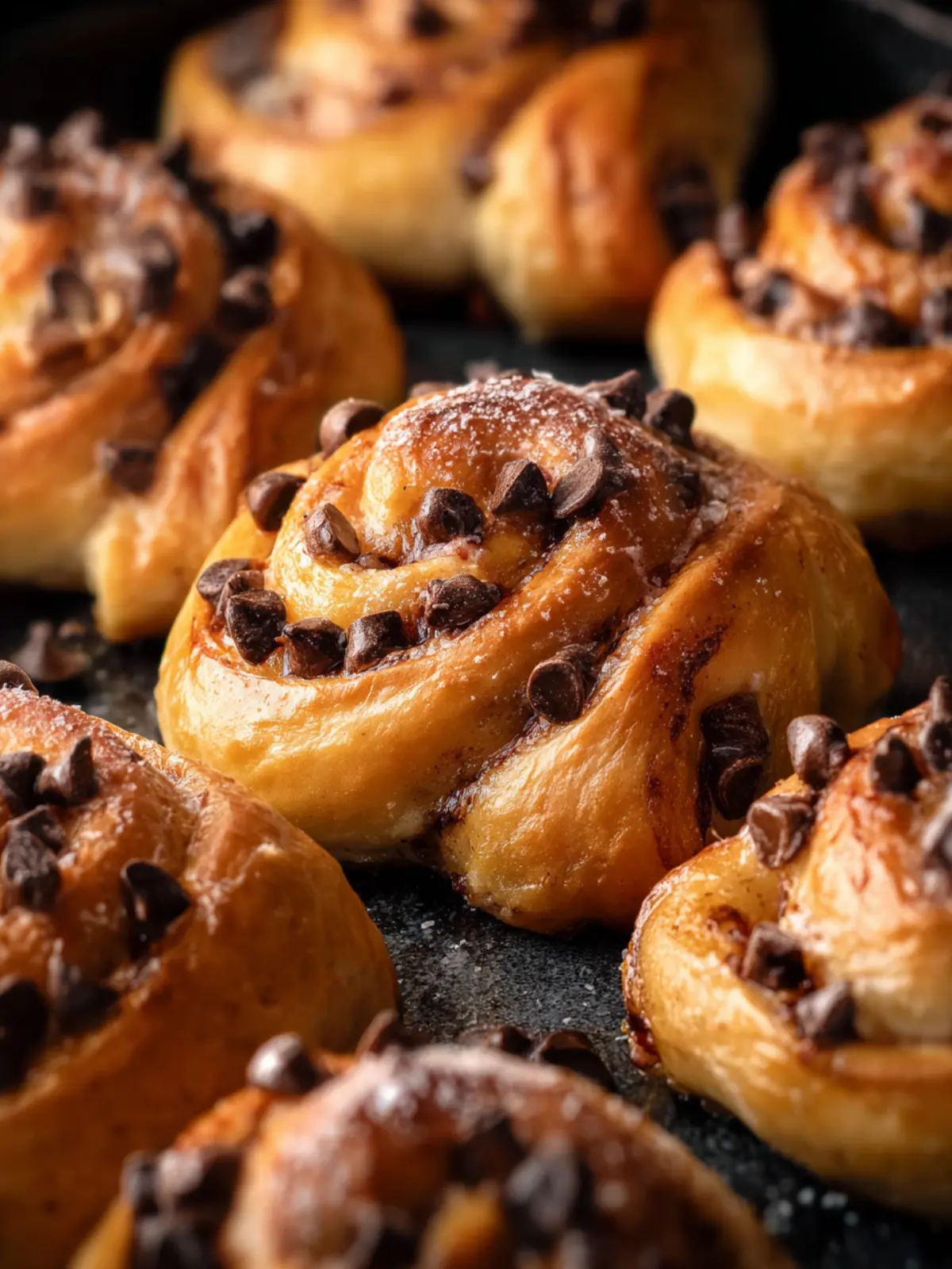 Chocolate Chip Crescent Roll Cinnamon Rolls First Image
