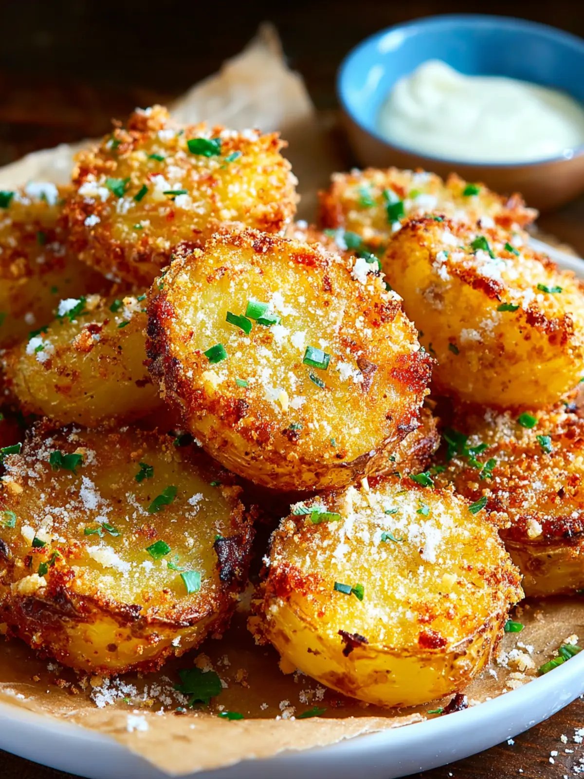 Crispy Parmesan Crusted Baby Potatoes – Cheesy & Addictive First Image