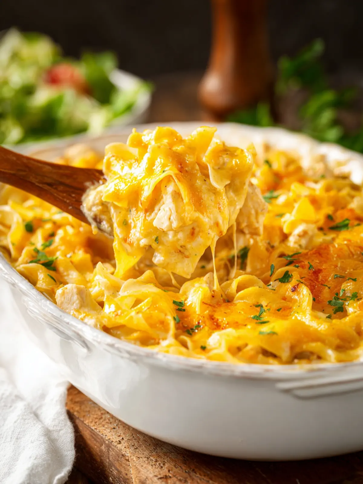 Egg Noodle Cheesy Chicken Casserole (Dump and Bake Dinner) First Image