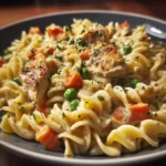 Quick Chicken Pot Pie Pasta First Image