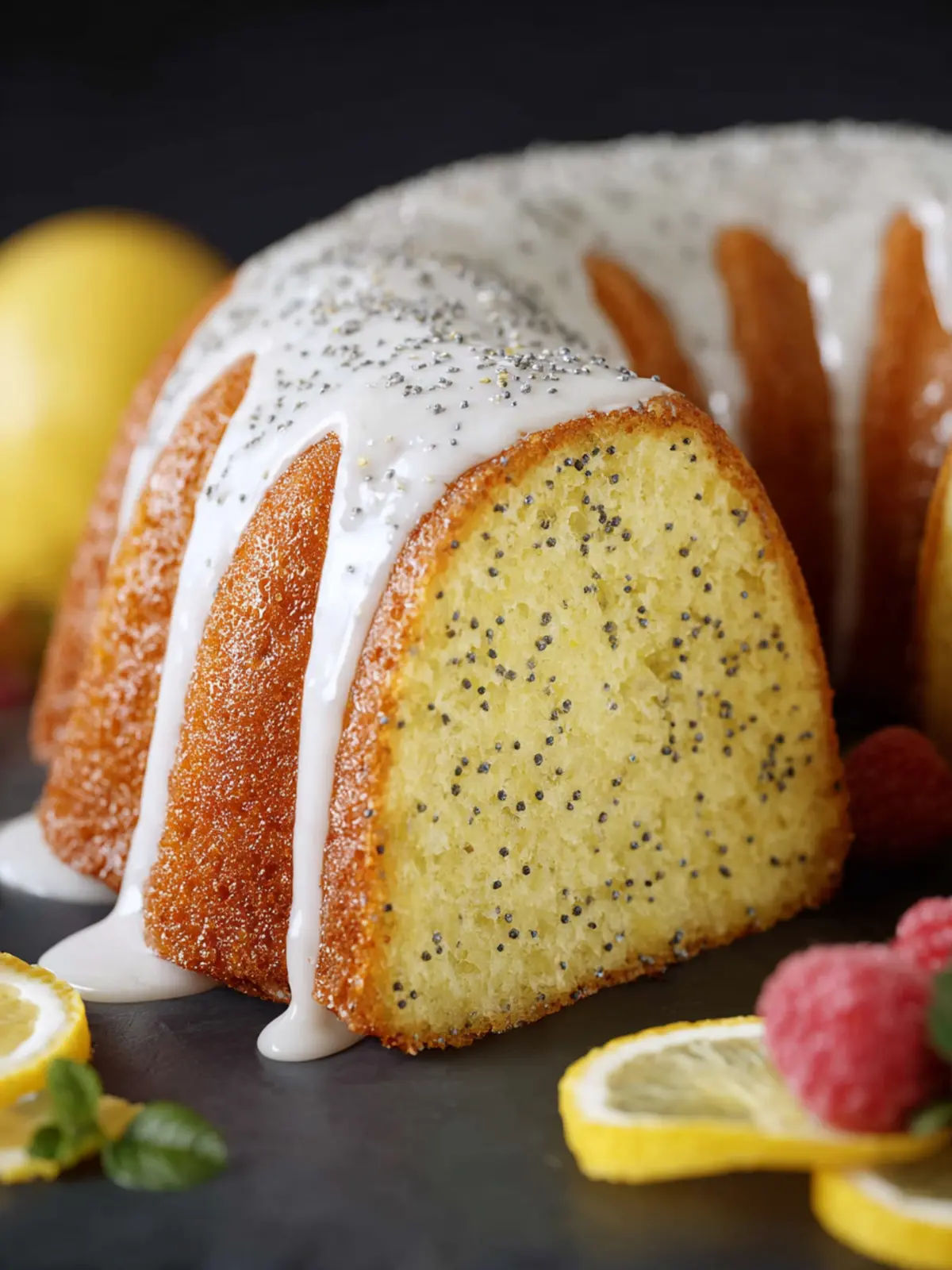 Lemon Poppy Seed Bundt Cake First Image