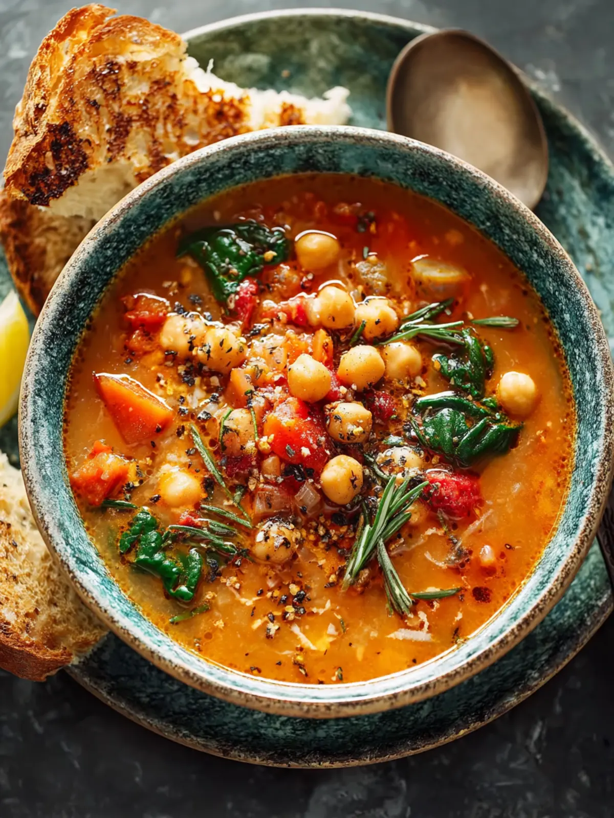 Hearty Mediterranean Chickpea Soup Recipe for Cozy Nights First Image