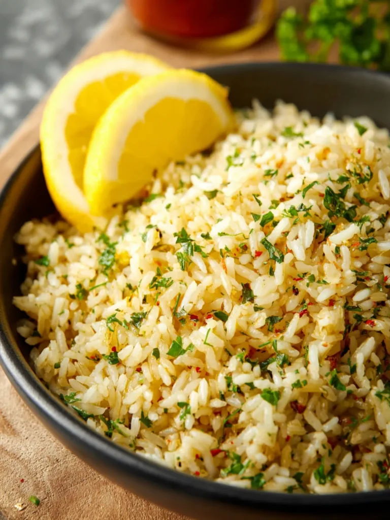Herby Lemon Greek Rice Pilaf Recipe First Image
