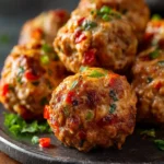 Spicy Rotel Cream Cheese Sausage Balls First Image