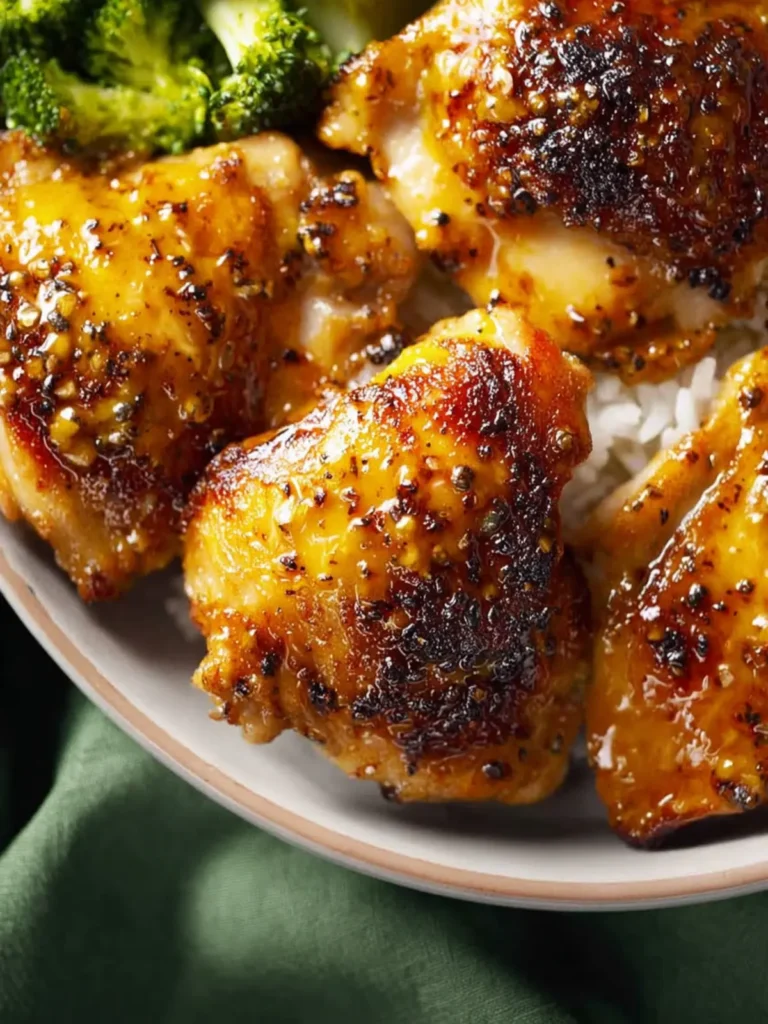 Air Fryer Honey Mustard Chicken Thighs First Image