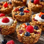 Baked Oatmeal Cups with Greek Yogurt First Image