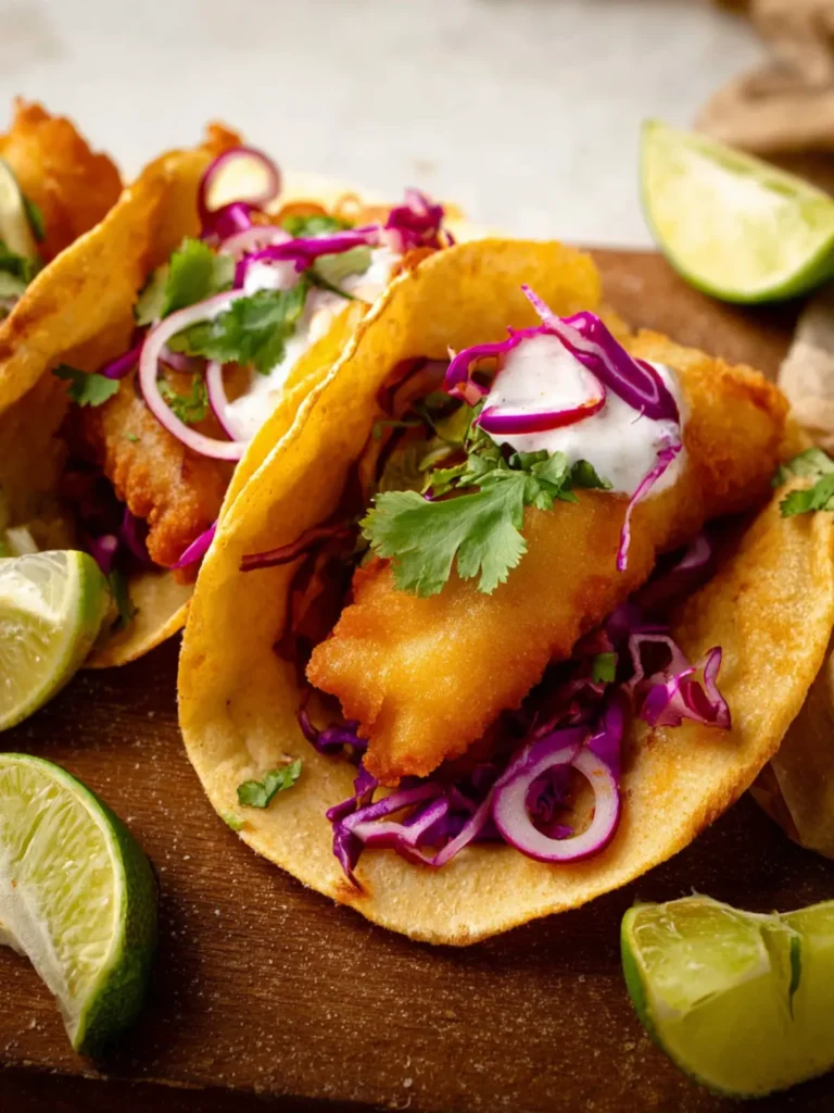 Beer Battered Fish Tacos First Image