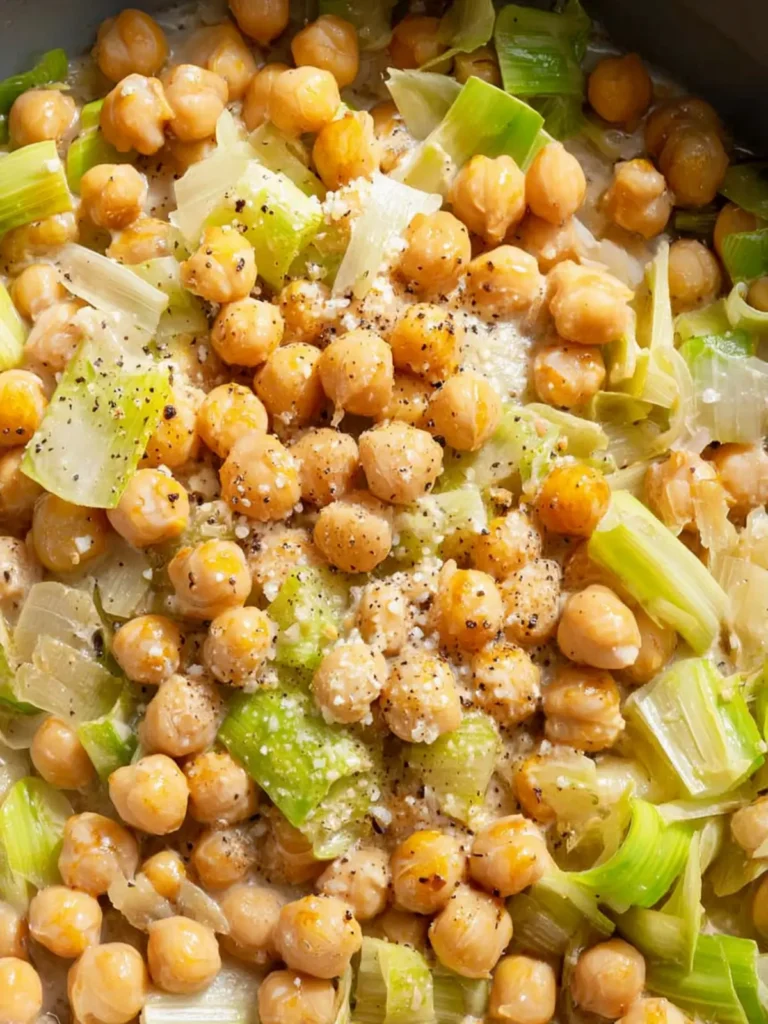 Creamy Lemon Chickpeas & Leeks First Image