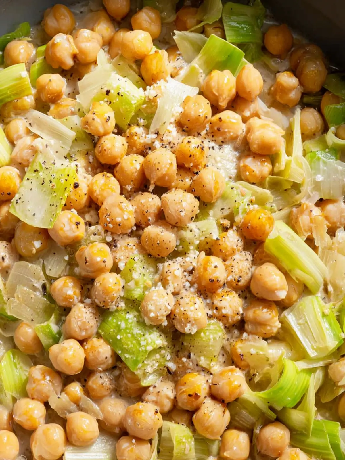 Creamy Lemon Chickpeas & Leeks First Image