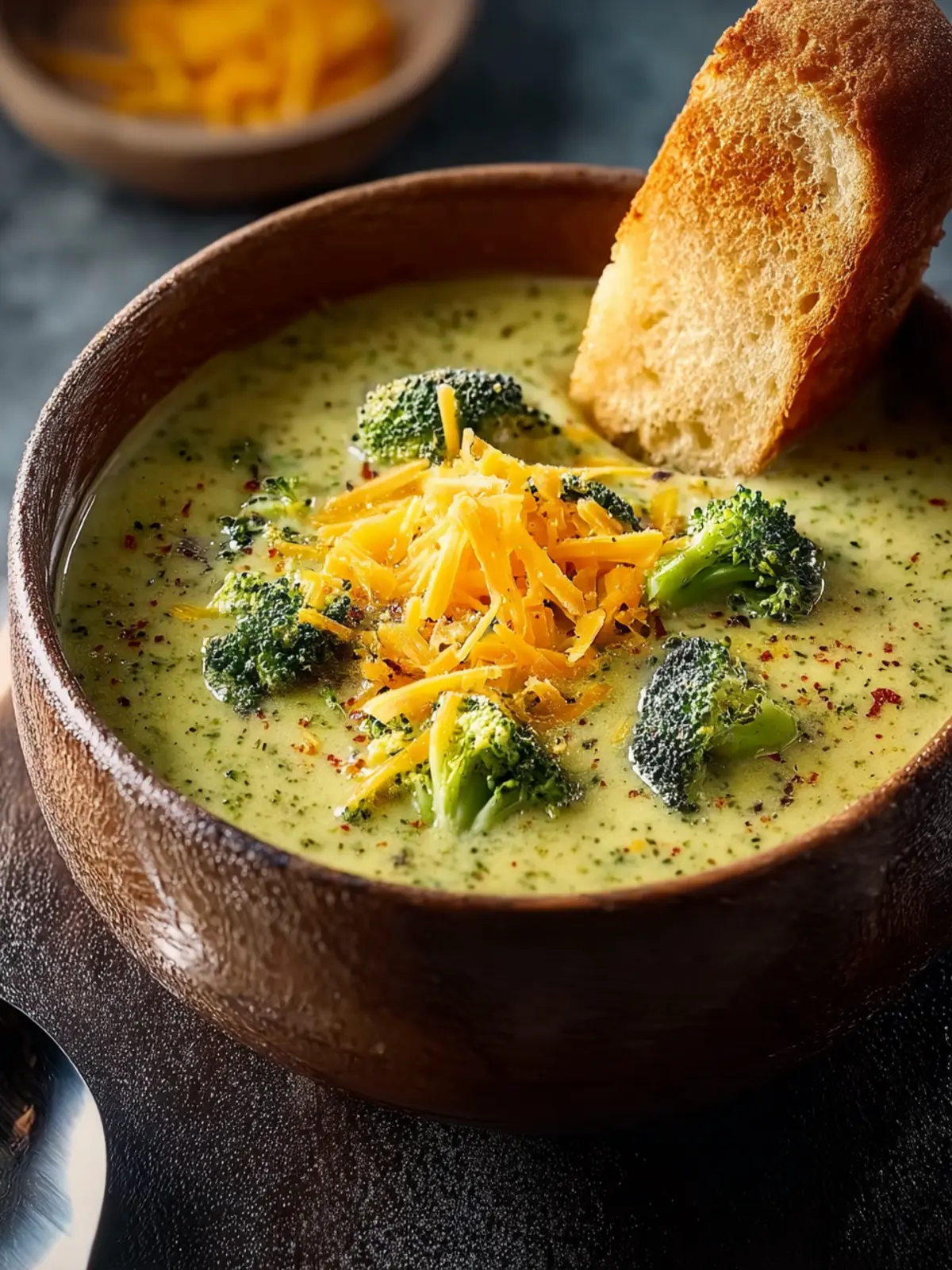 Easy Broccoli Cheddar Soup First Image