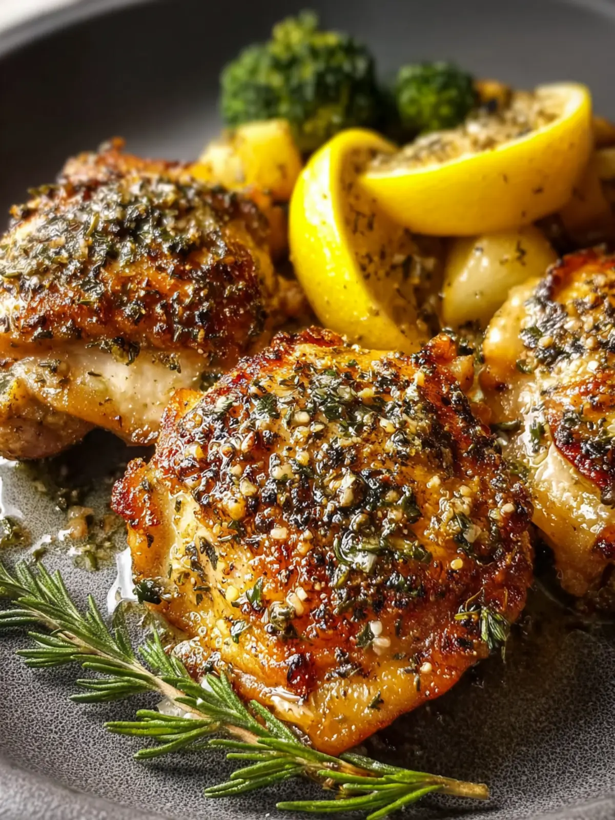 Lemon Garlic Chicken Thighs First Image