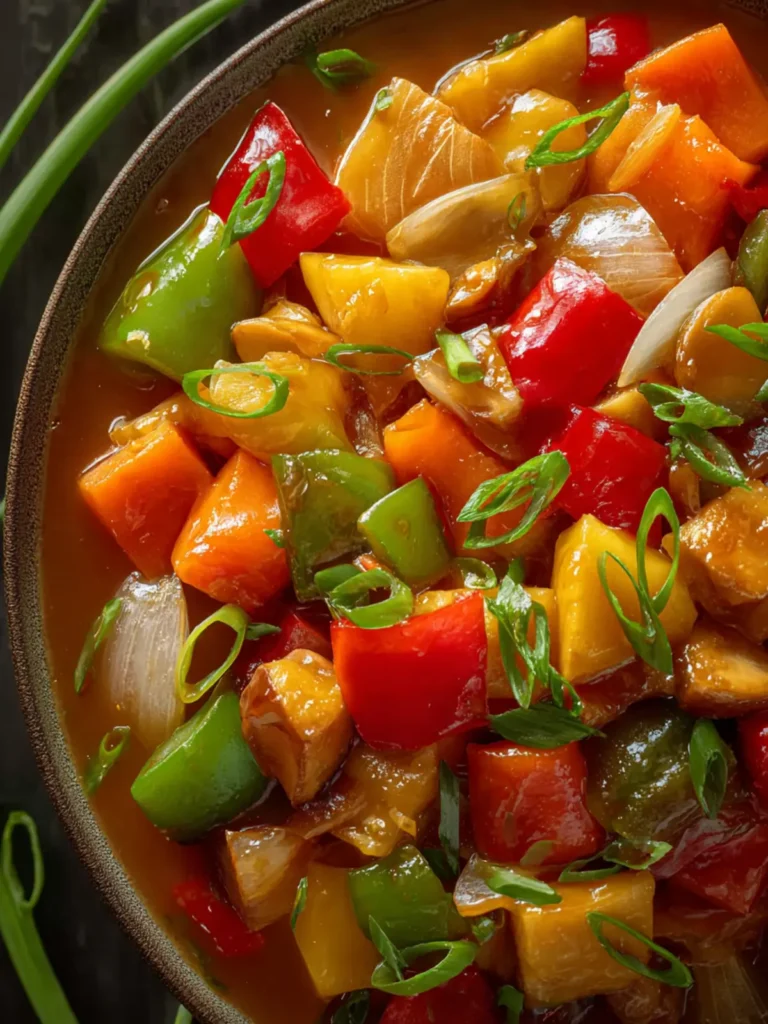 Sweet and Sour Vegetables First Image