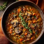 Vegan Lentil Mushroom Stew First Image